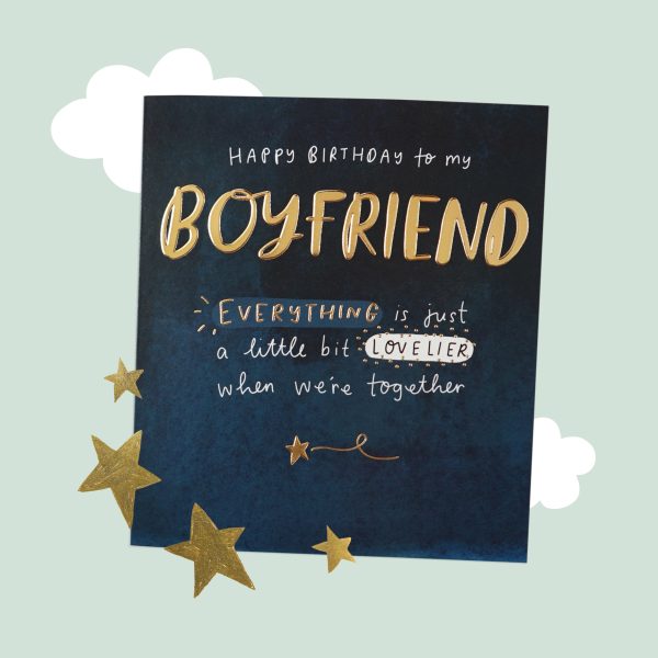 The Happy Newspaper Boyfriend Birthday Card