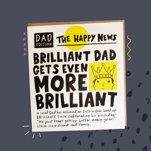 The Happy News Dad Birthday Card