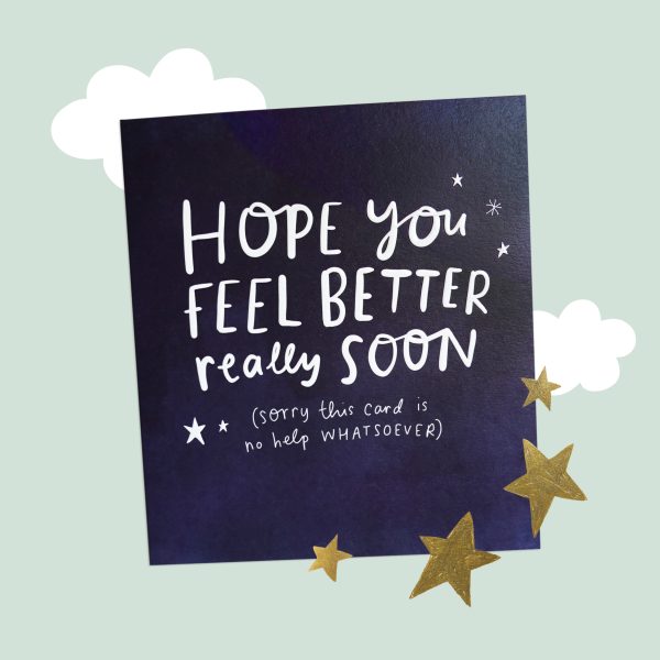 The Happy News Get Well Soon card