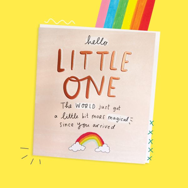 The Happy News Hello Little One New Baby Card