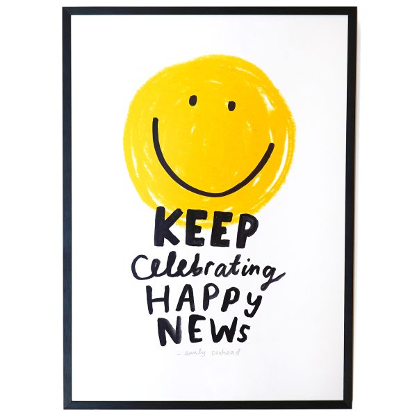 "Celebrate Happy News" A3 Print