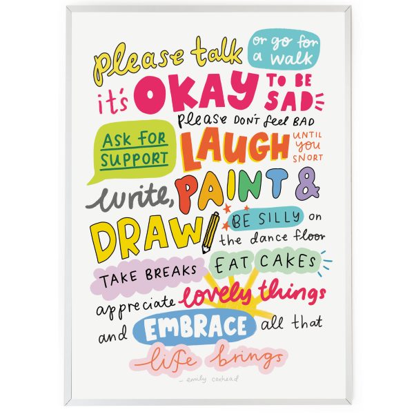 "Embrace all that life brings" A4 Print