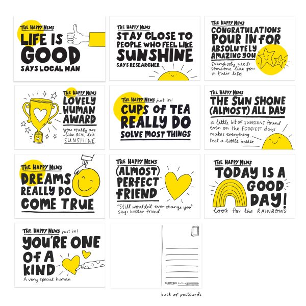 Pack of 10 Happy News Postcards - Image 7