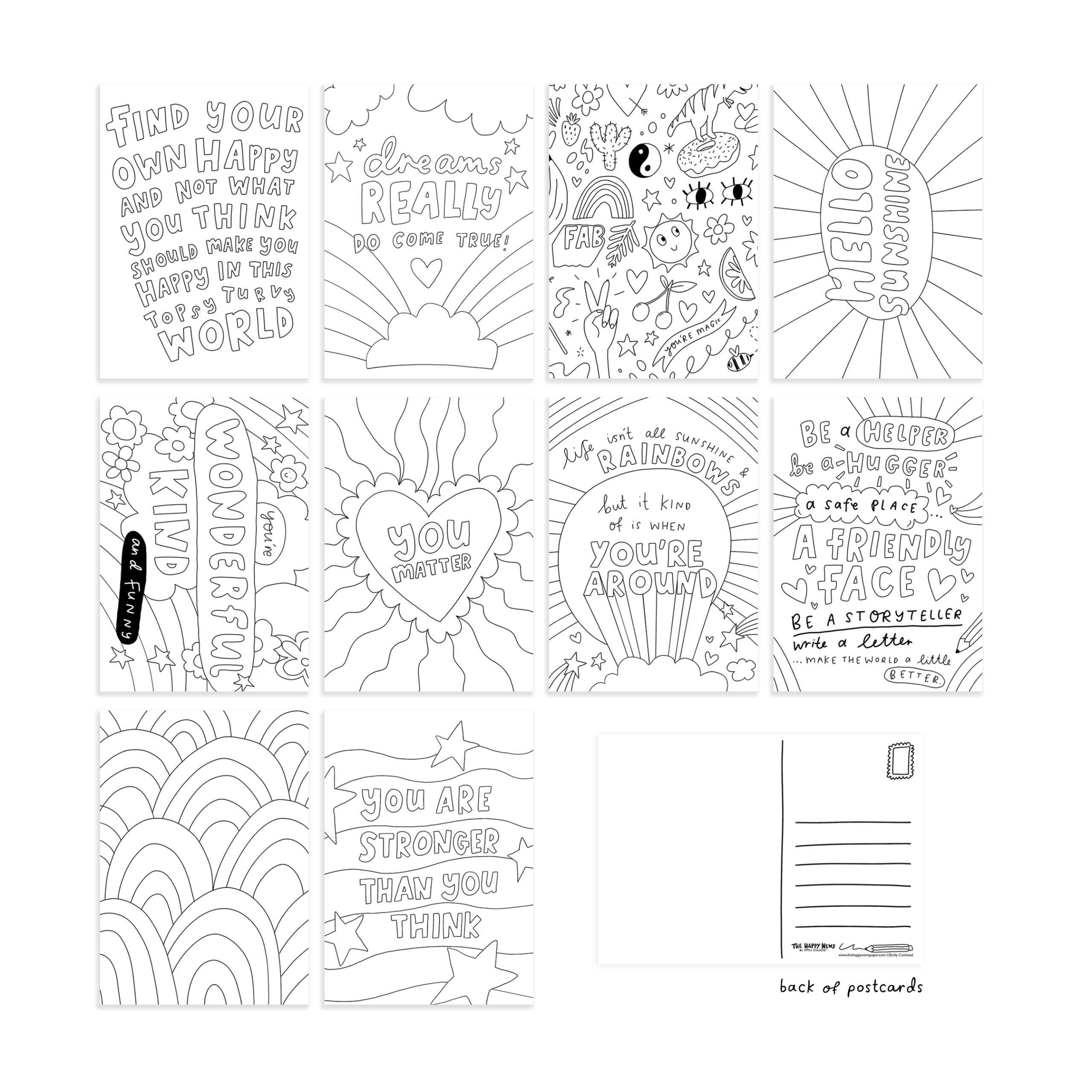 pack-of-10-colour-in-postcards-the-happy-newspaper