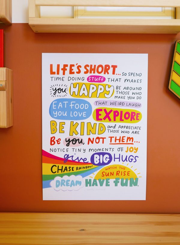 "Life's Short" A3 Print - Image 3