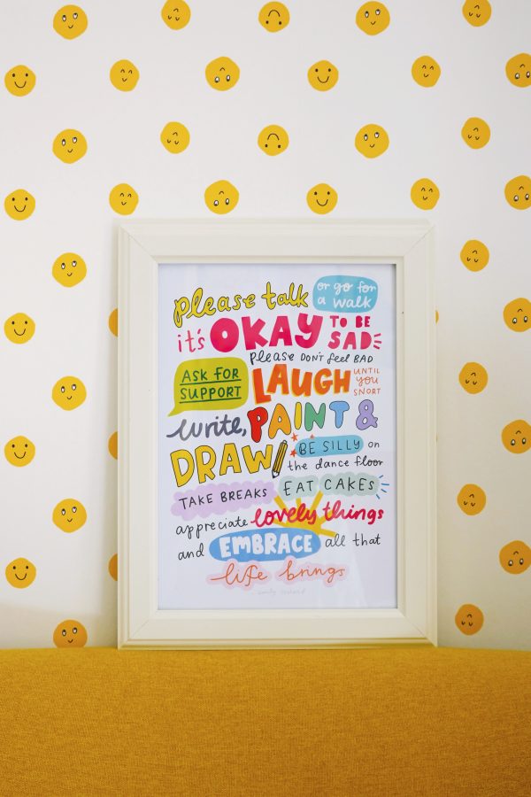 "Embrace all that life brings" A4 Print - Image 2