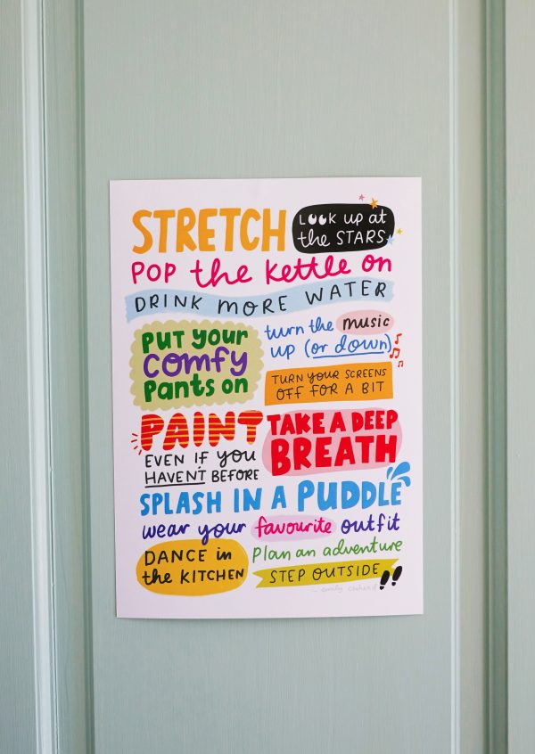 "Stretch... Look up at the stars" A4 print - Image 4