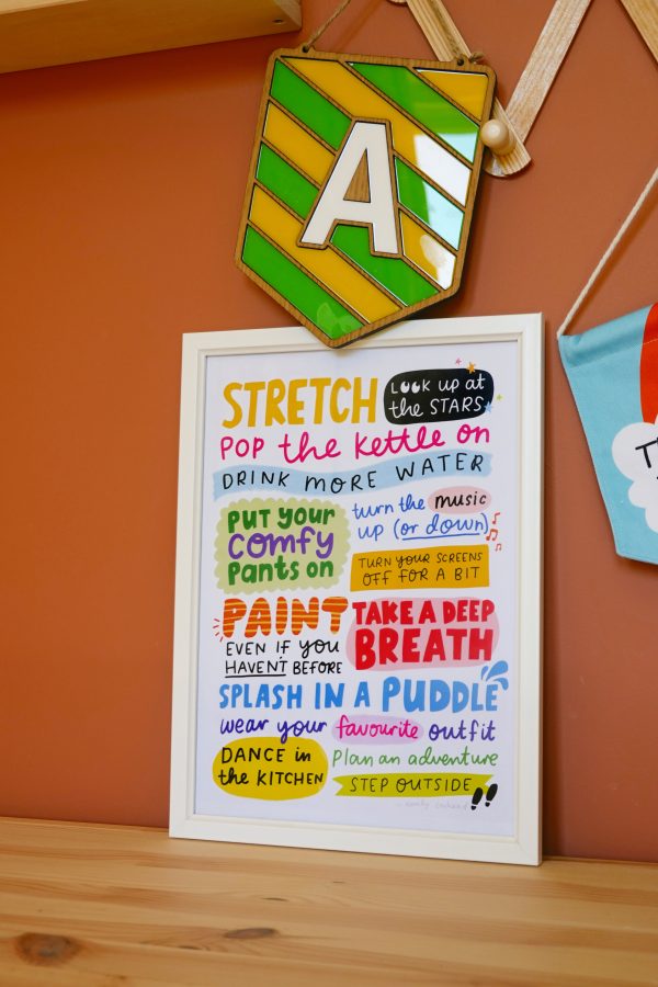 "Stretch... Look up at the stars" A4 print - Image 3
