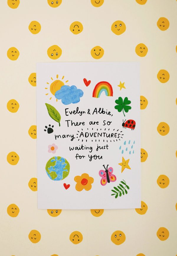 "So many adventures" A4 Personalised Print - Image 10